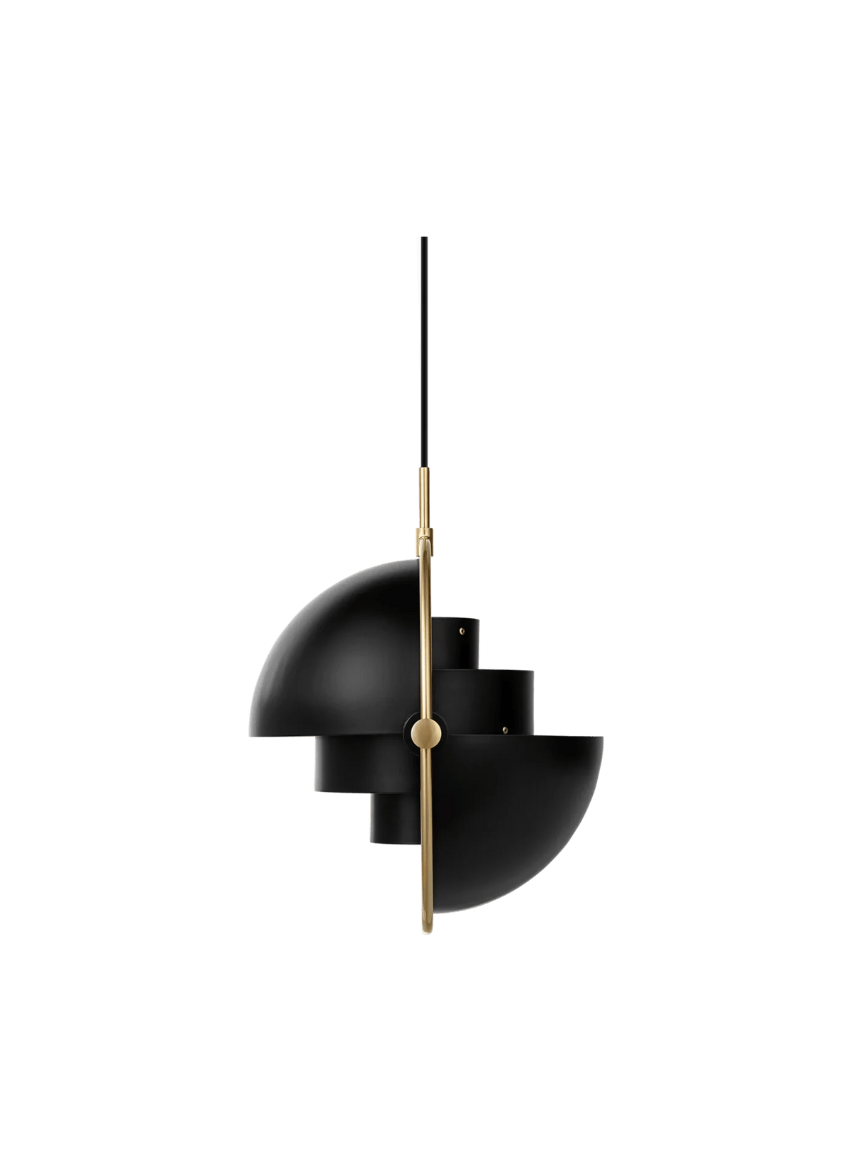 Multi-Lite Pendant, Shade Black Brass, Base Black Brass