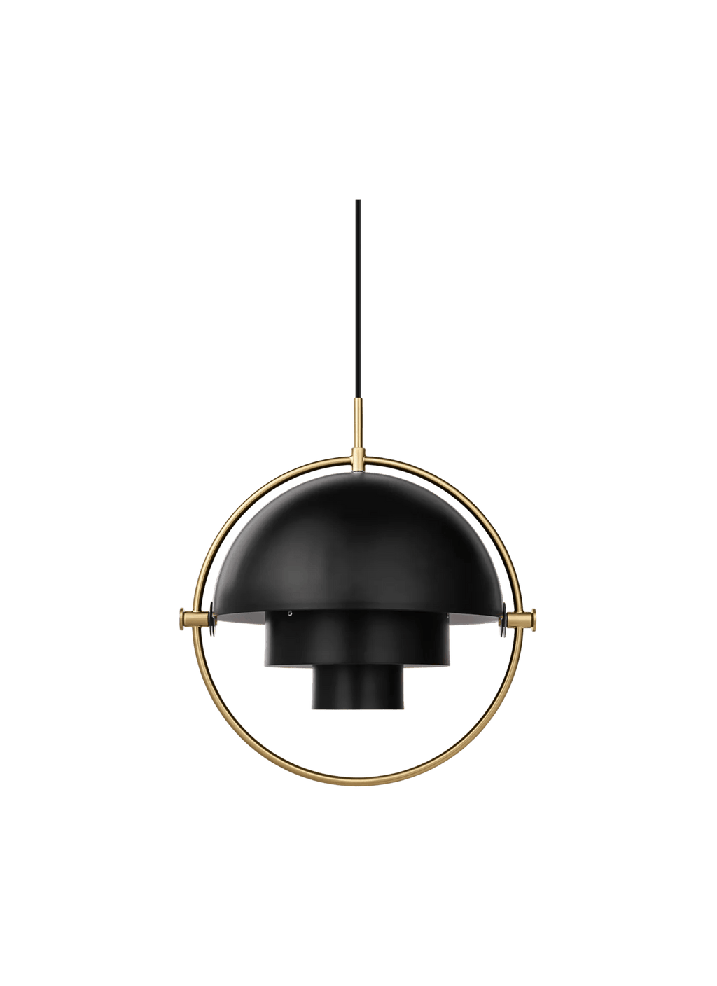 Multi-Lite Pendant, Shade Black Brass, Base Black Brass