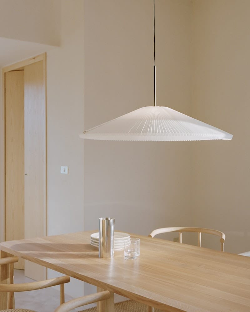 Nebra Pendant Lamp, Large, White, Adjustable Shade
