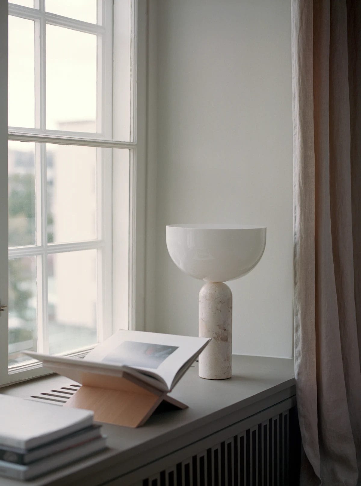 Kizu Table Lamp Large, Kunis Breccia Marble H45xØ30cm