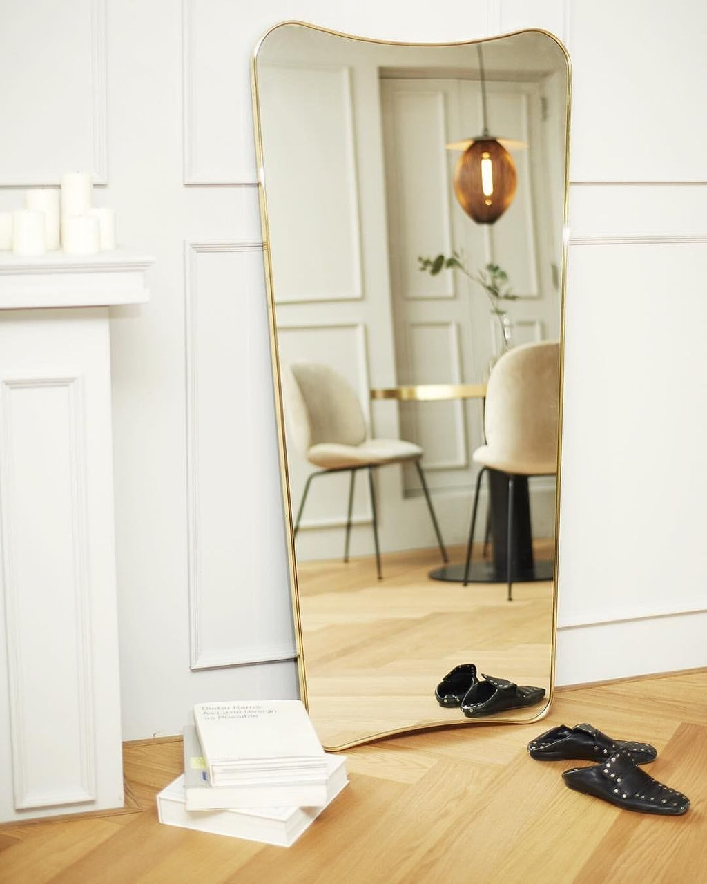 F.A. 33 Wall Mirror, Brass