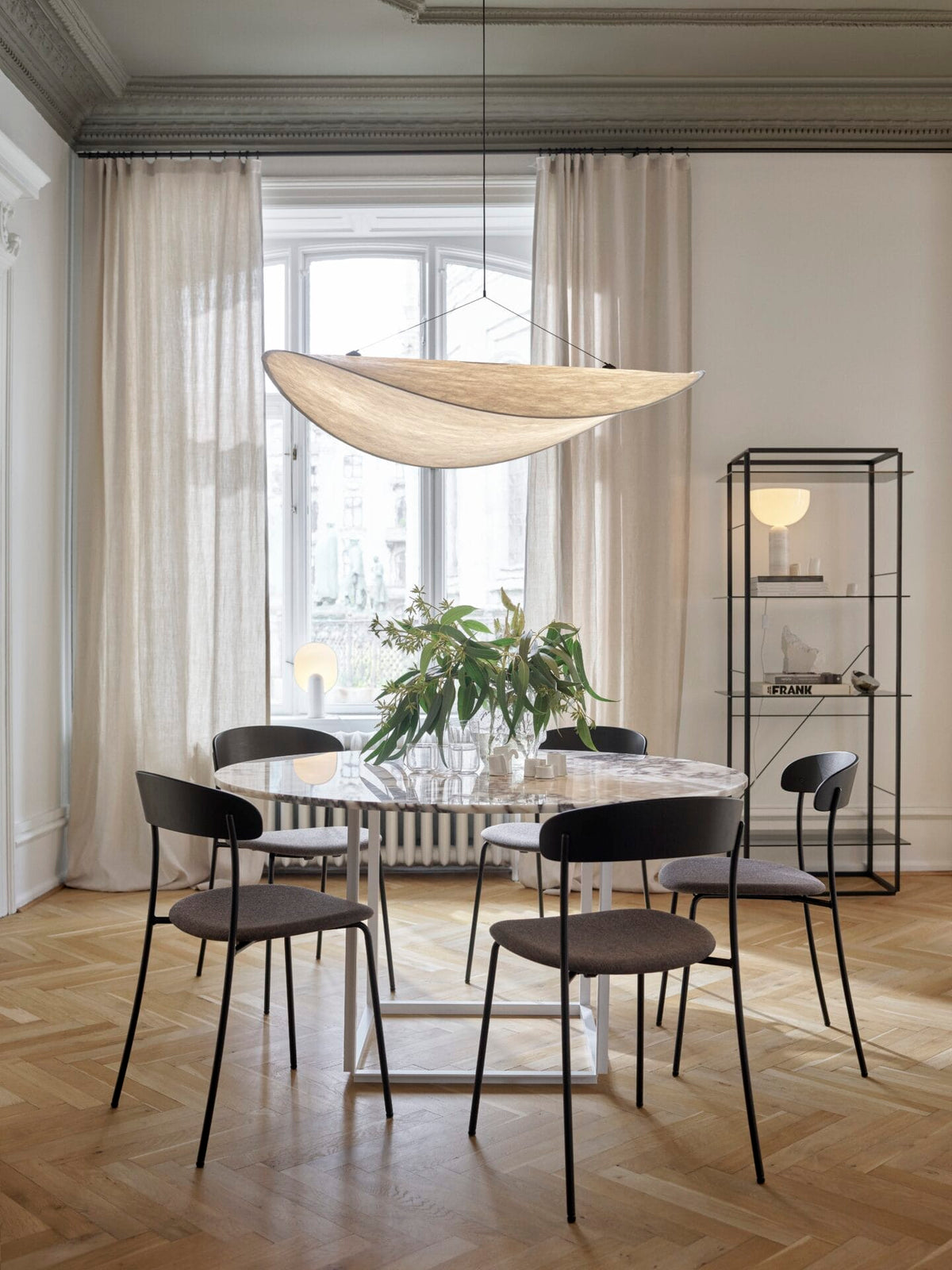 Tense Pendant Lamp, White Tyvek, Ø120 cm