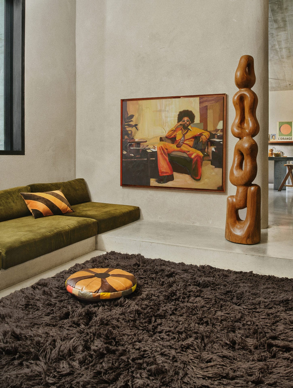 Fluffy rug espresso, 200x300cm