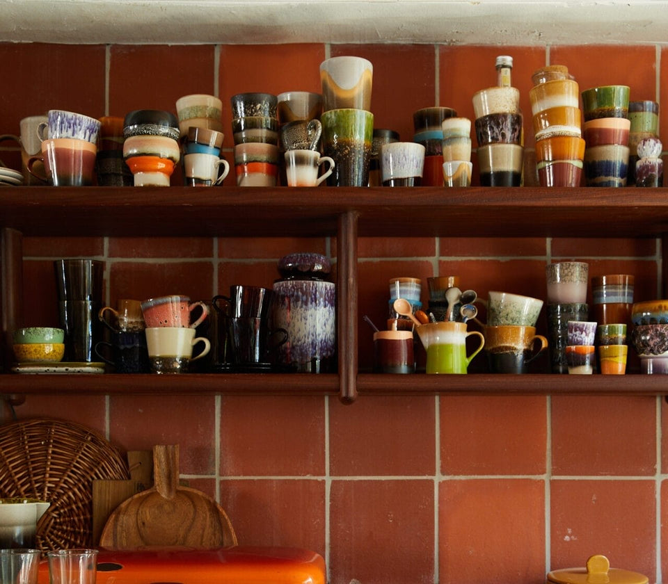 70s ceramics: cappuccino mugs, verve (set of 4), 12x9.5x8.5cm