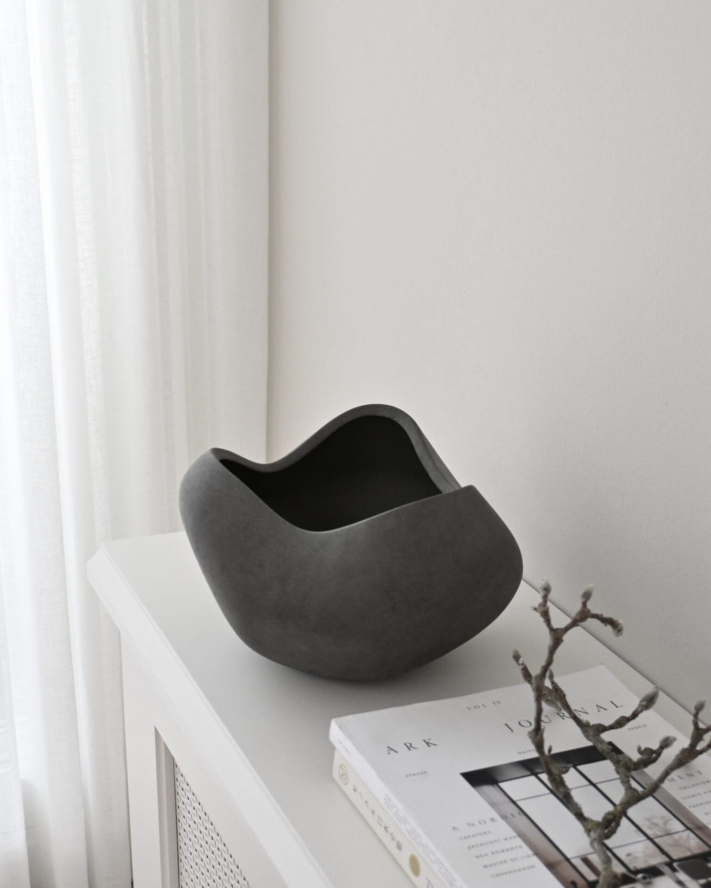 Curve Bowl, Big - Dark Grey