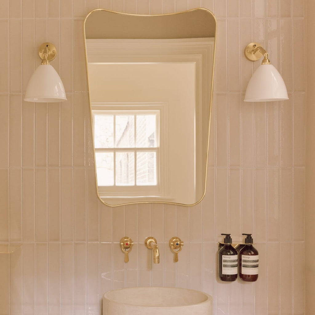 F.A. 33 Wall Mirror, Brass