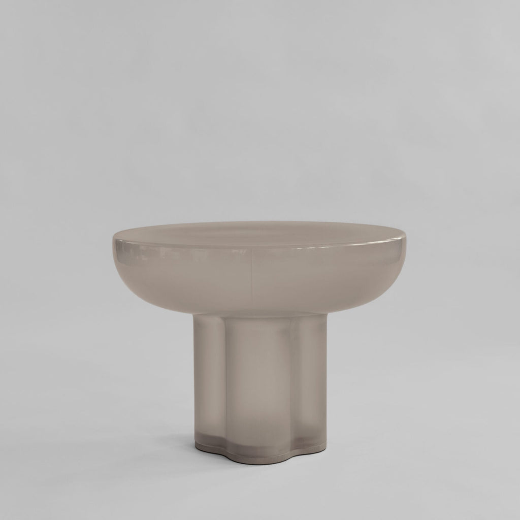 Crown Table, Low - Smoked Desert Mouth-Blown Glass