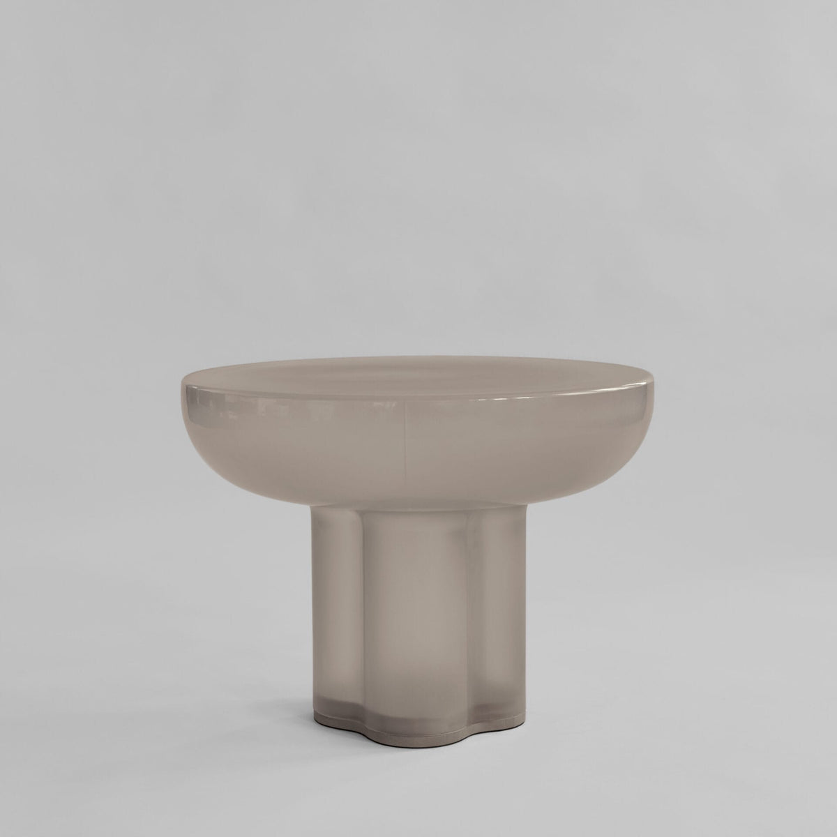 Crown Table, Low - Smoked Desert Mouth-Blown Glass