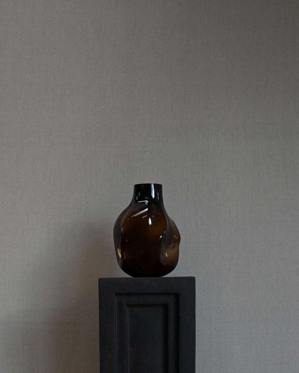 Bakku Vase, Big - Smoked Forest Mouth-Blown Glass