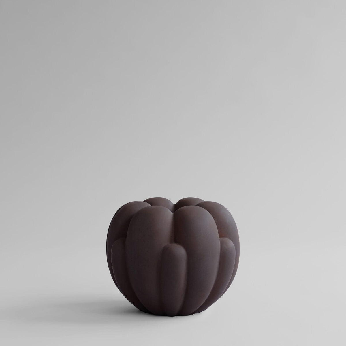 Bloom Vase, Mini - Chocolate Brown, L35 x W35 x H27cm