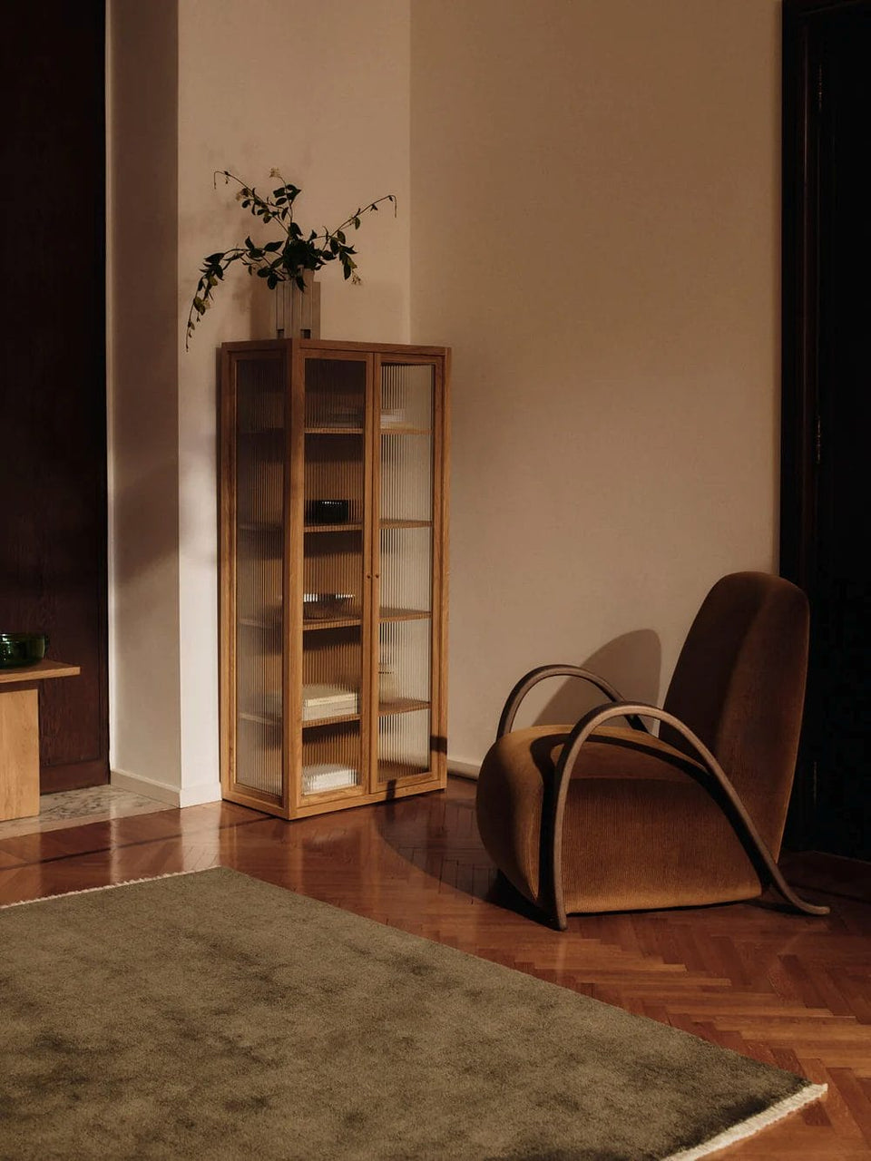 Firth Jute Rug, 200x300cm, Dark Olive