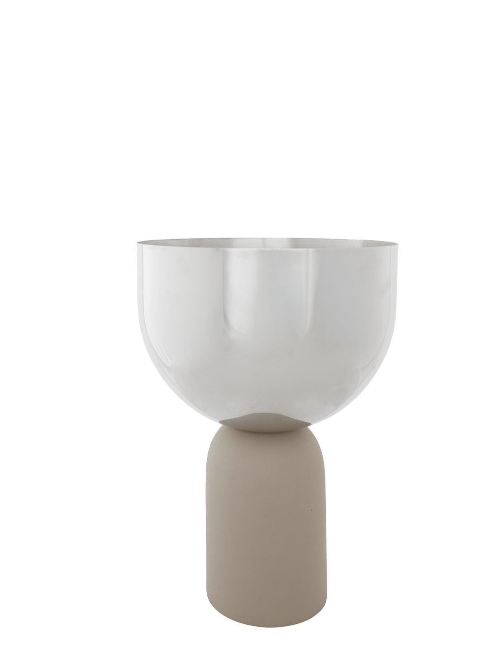 TORUS Flowerpot Silver/Taupe, Ø22 cm
