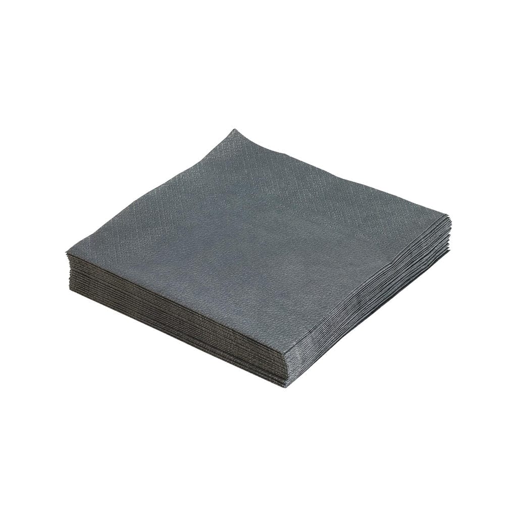 Paper Napkins, Anthracite (20 Pieces), 33 x 33 cm