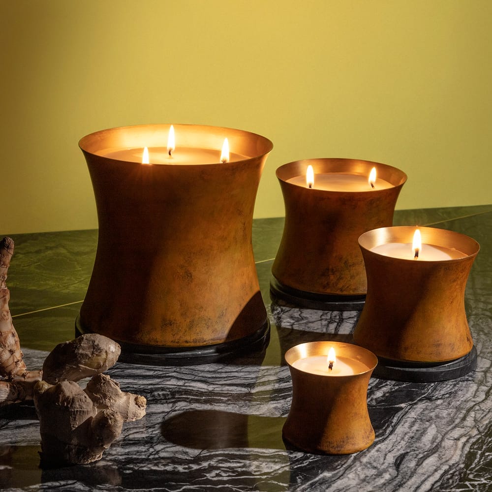 Underground Candle Large, Matt Burnt Orange