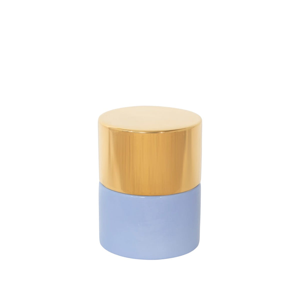 Imi Two Table, Gold/Blue, Ø32 cm