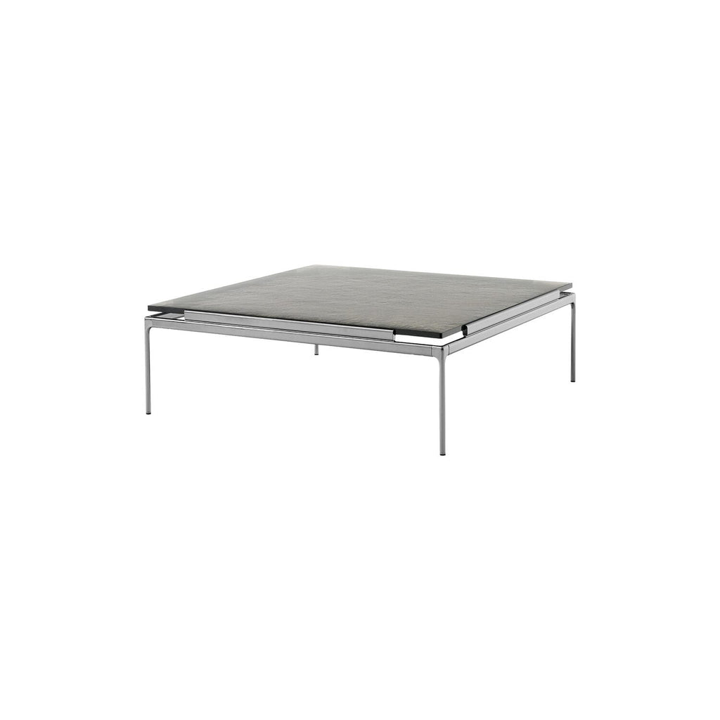 Sett LN13 Coffee Table, Smoked Cast Glass w. Dark Chrome