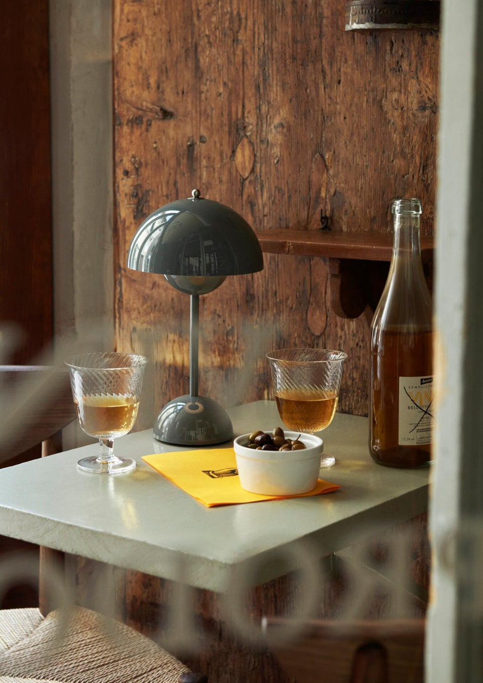 Flowerpot Portable Lamp VP9, Stone Blue