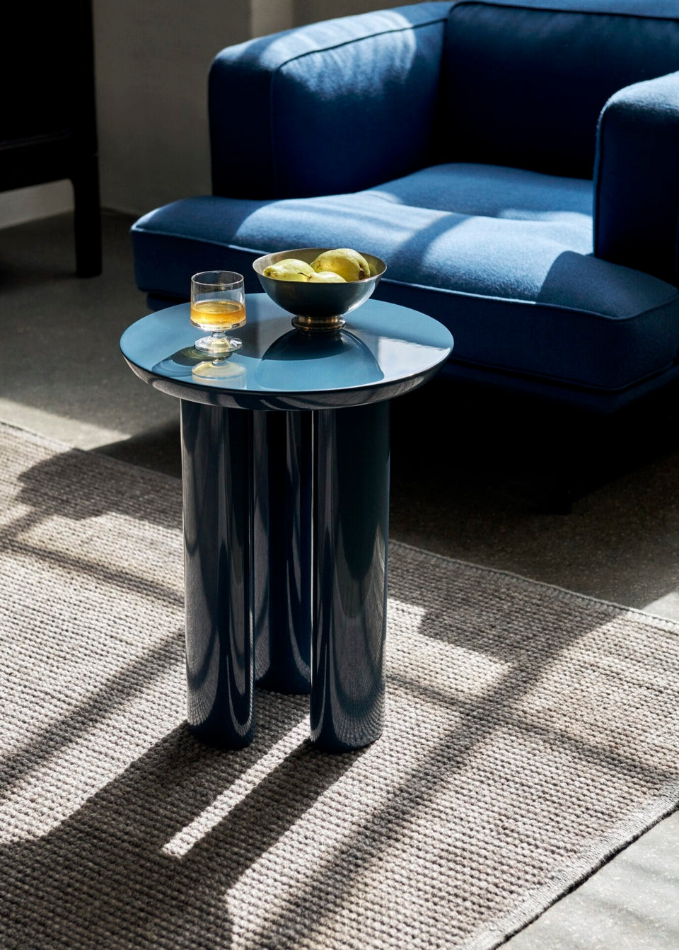 Tung Table JA3, Steel Blue, Ø41cm