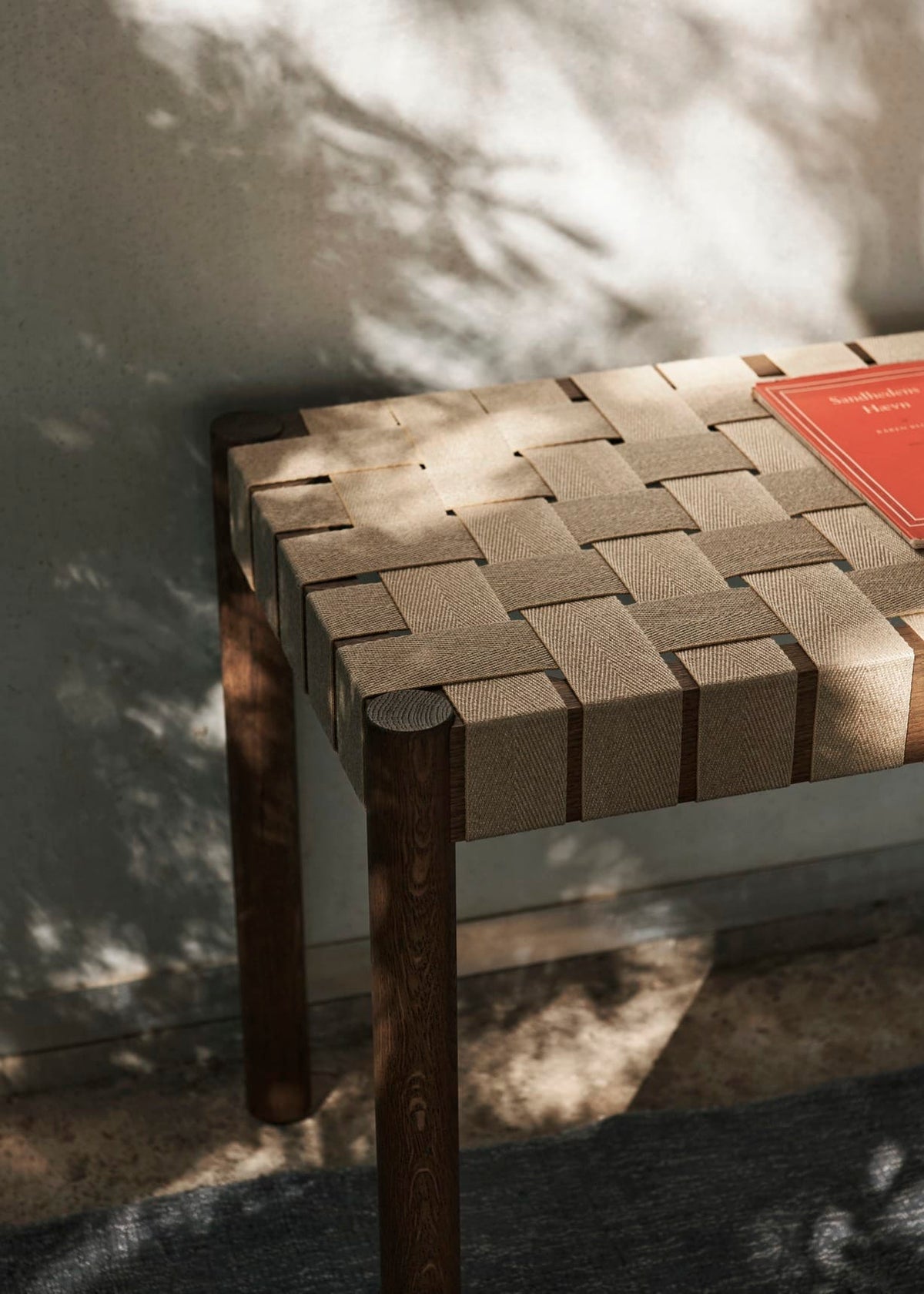 Betty Bench TK4, Smoked Oak, Natural Webbing, 105 cm