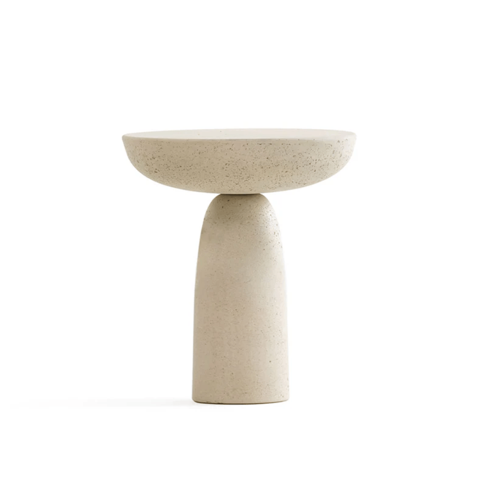 OLO Concrete Coffee/Side Table, Ivory 1, Ø50 cm