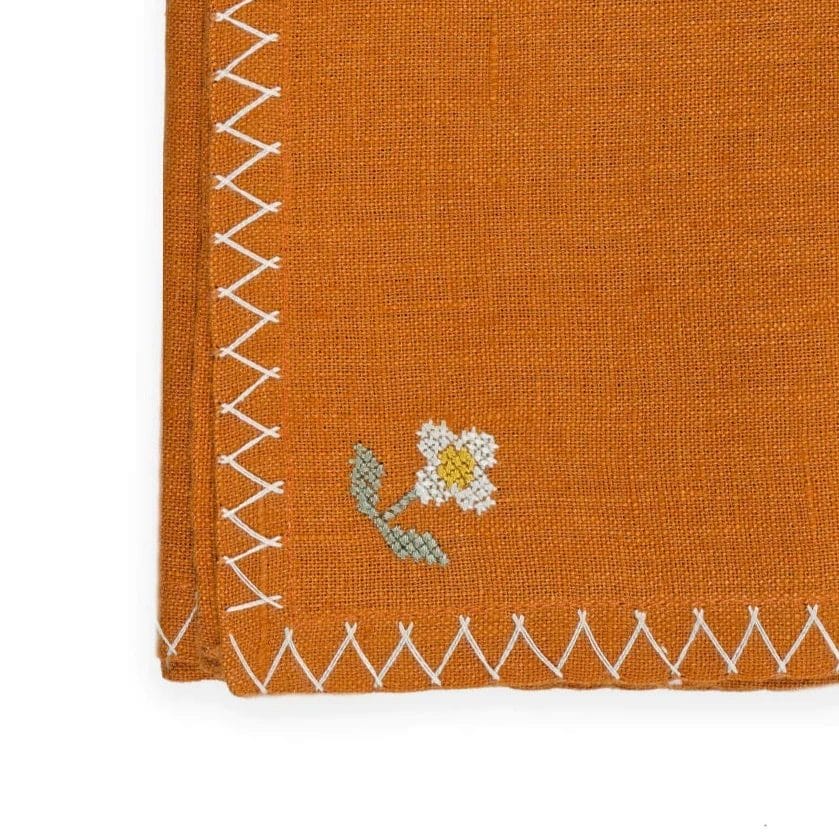 Bloom Napkin, Orange, 46 x 46 cm