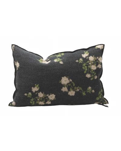 Lin Wabi-Sabi Cushion, Les Roses Crème, 40 x 60 cm