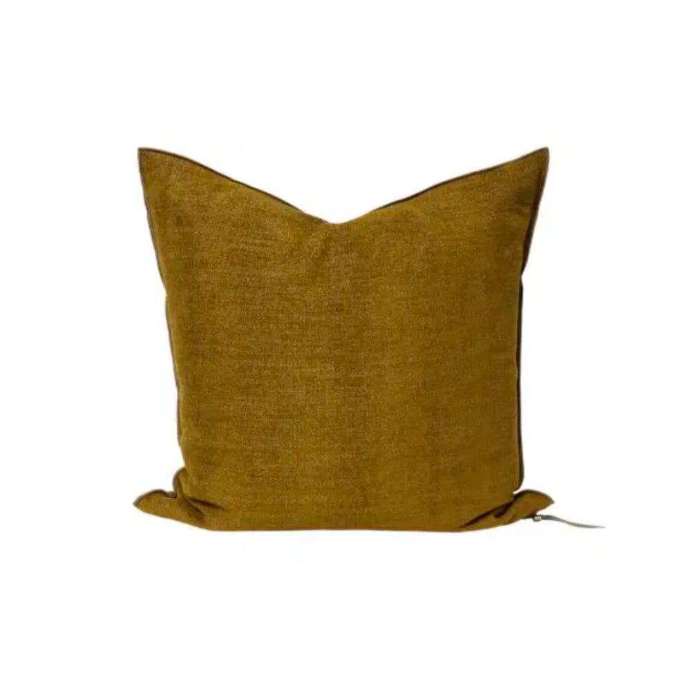 Chenille Vintage Cushion,Bronze, 50x50 cm