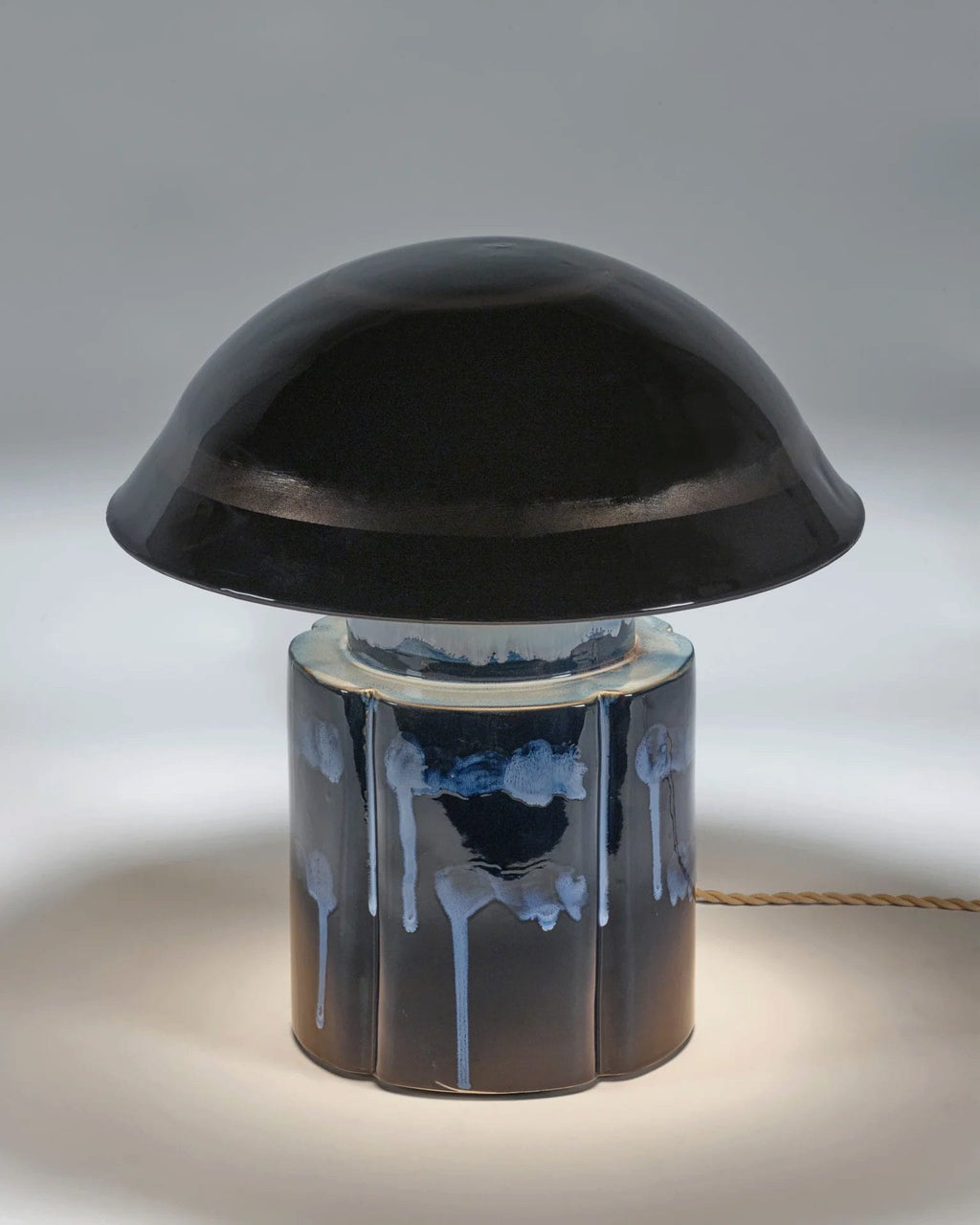 Table lamp dark blue John Terres de Rêves