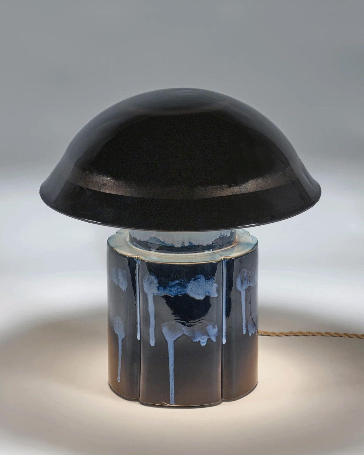 Table lamp dark blue John Terres de Rêves