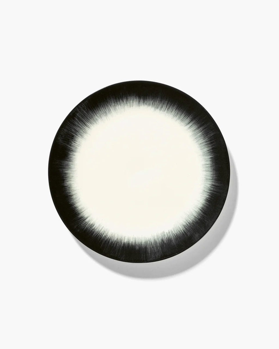 Plate De Off-White/Black Var 4, Ø24 cm