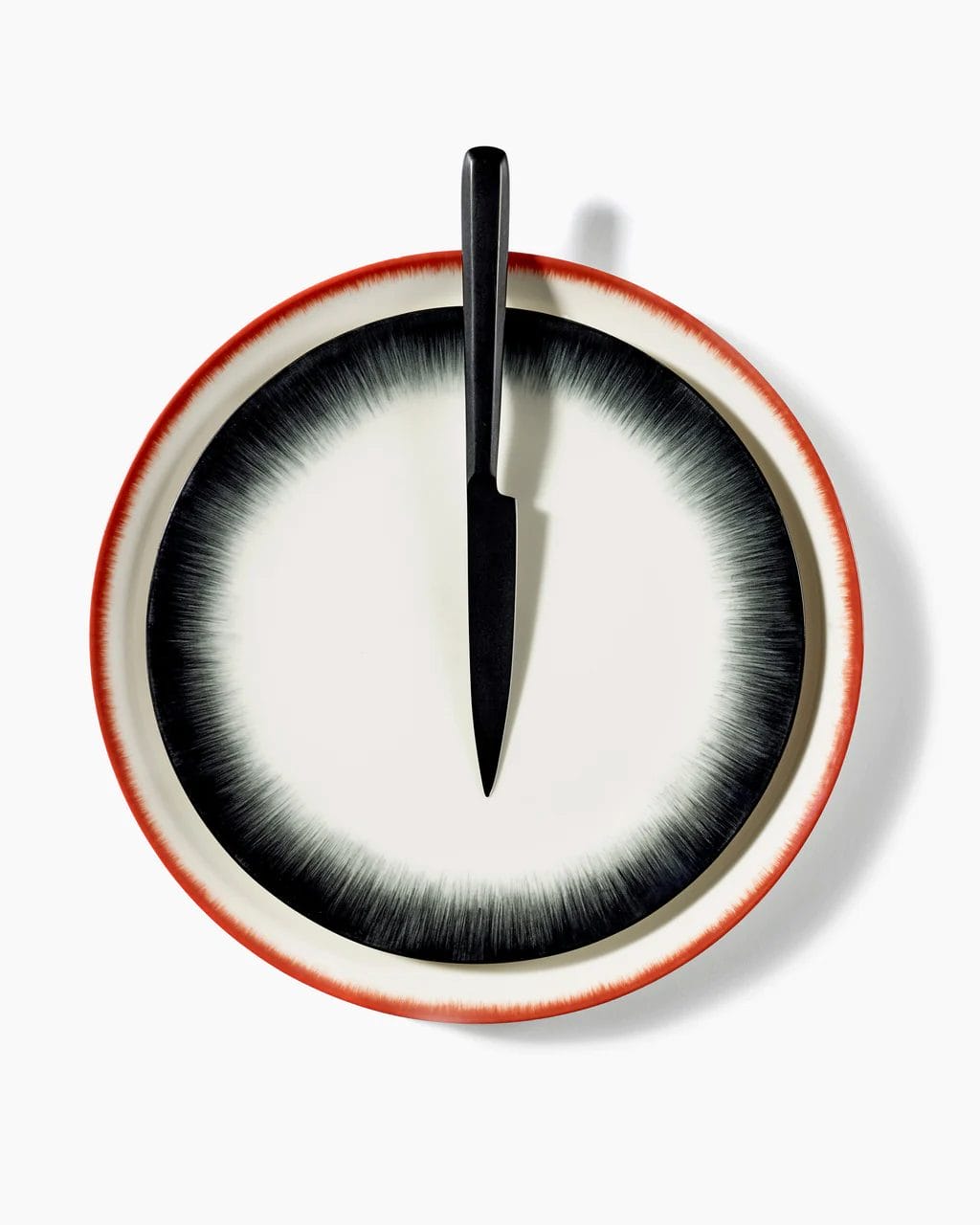 Plate De Off-White/Black Var 4, Ø24 cm