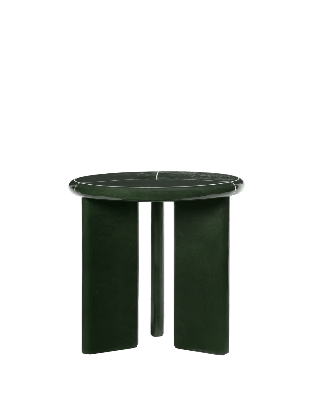 Deya Side Table, Dark Green Ø47 x W47 x H45cm