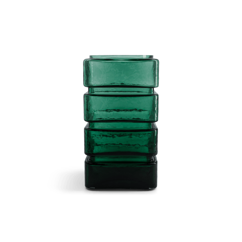 Donna Emerald green glass vase 14x14x H29cm