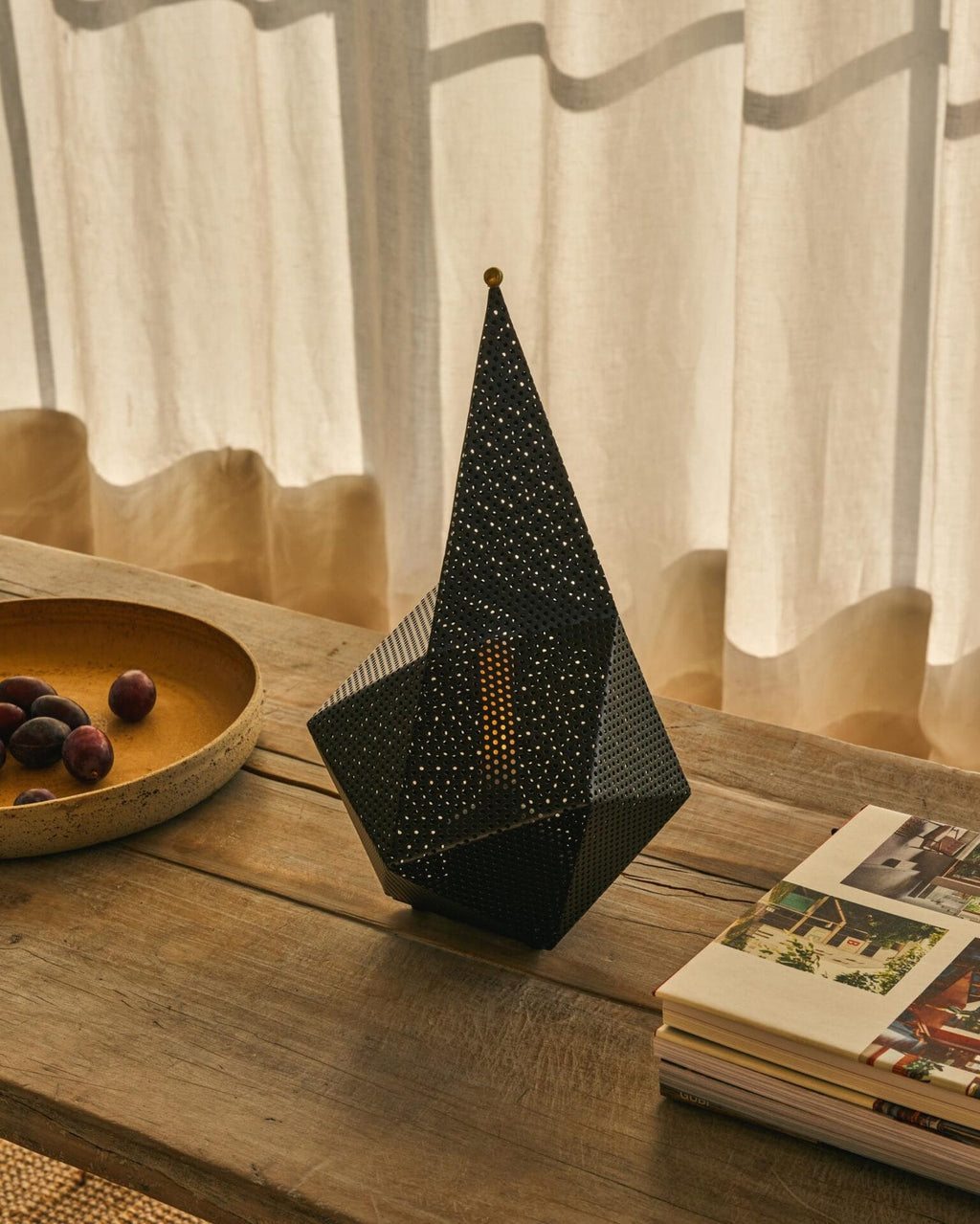 Bagdad Portable Lamp, Shade Soft Black, Semi Matt