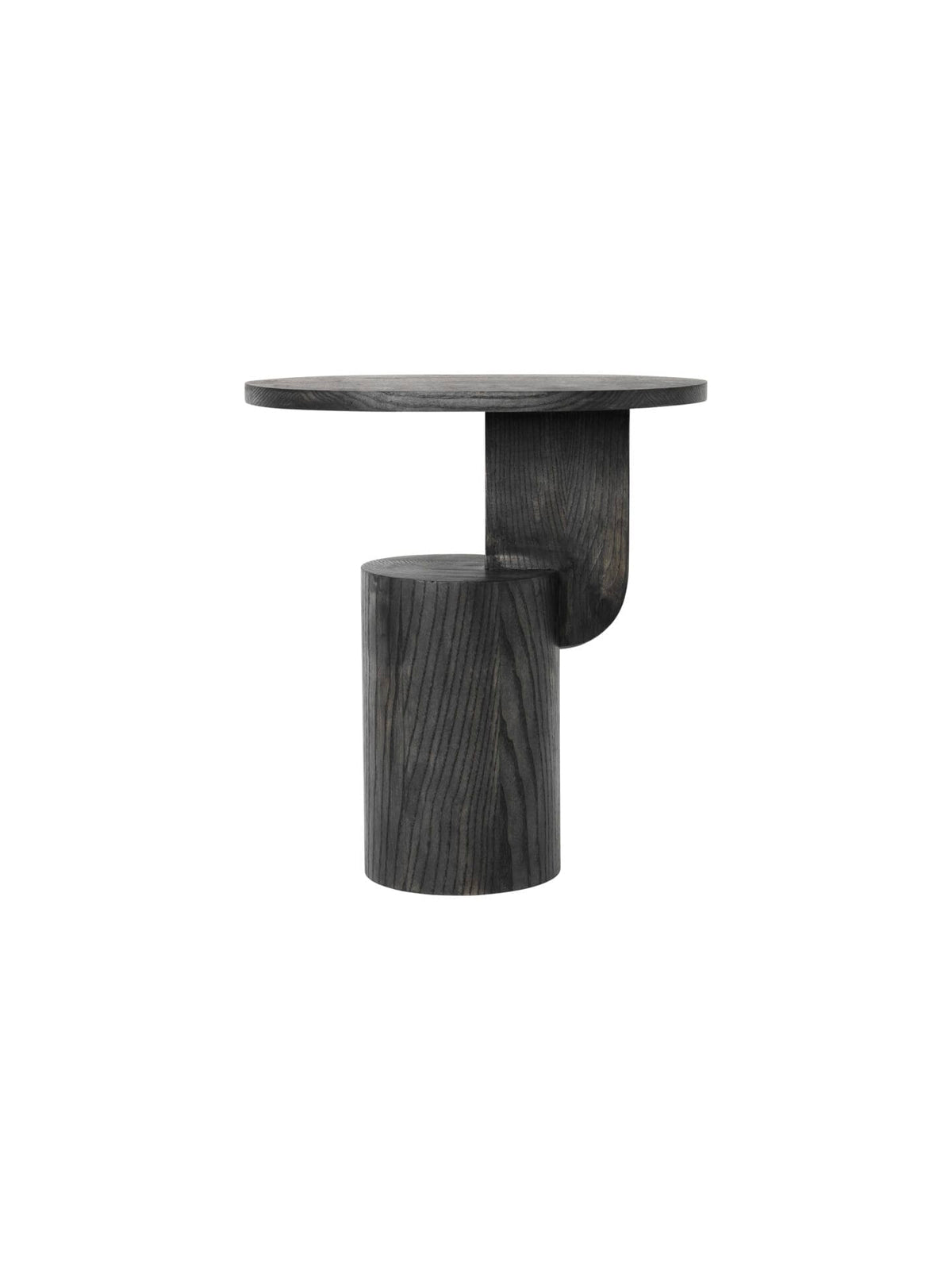 Insert Side Table - Black stained, H50 cm