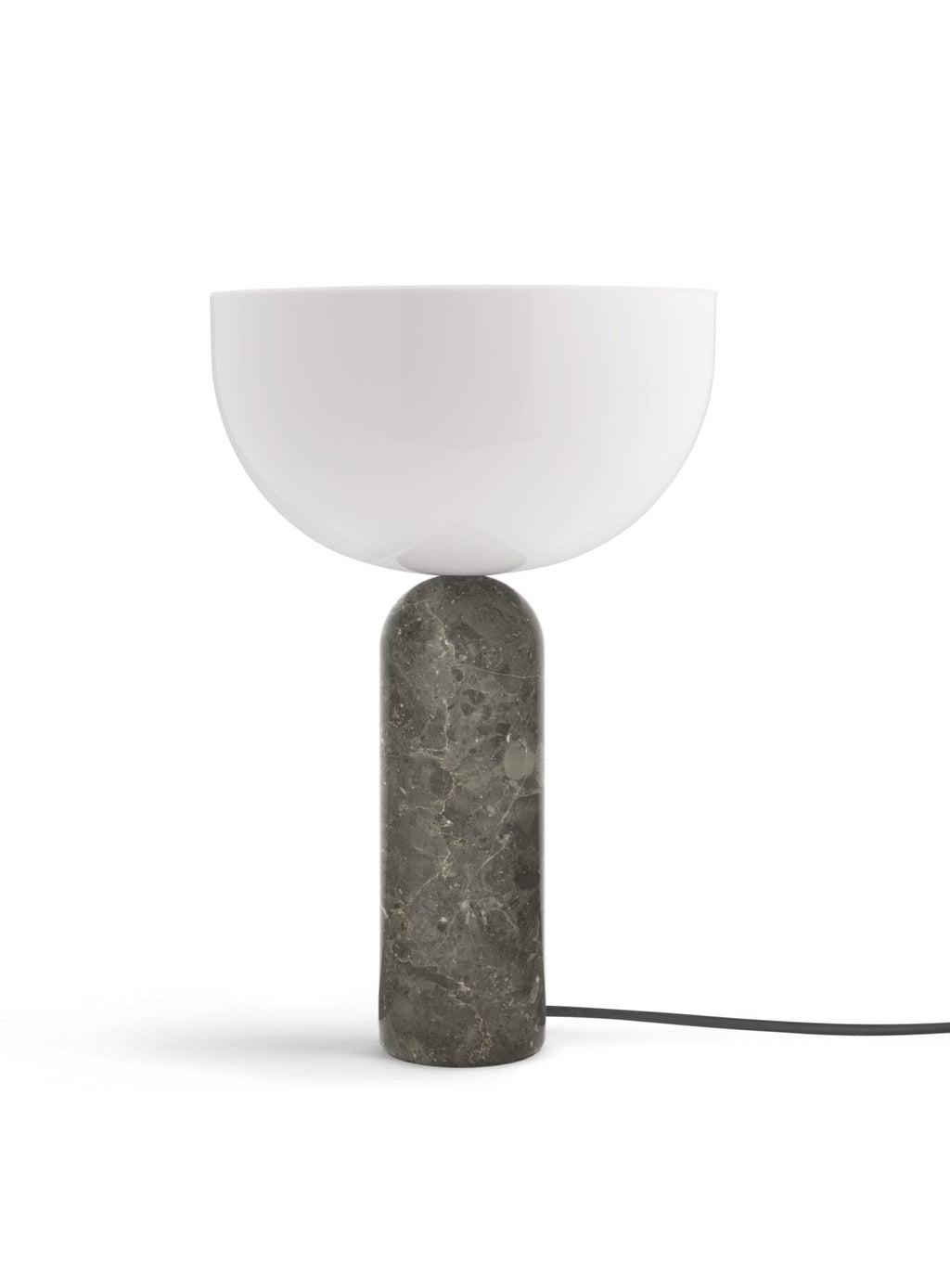 Kizu Table Lamp, Large, Grey Marble, Ø30 cm