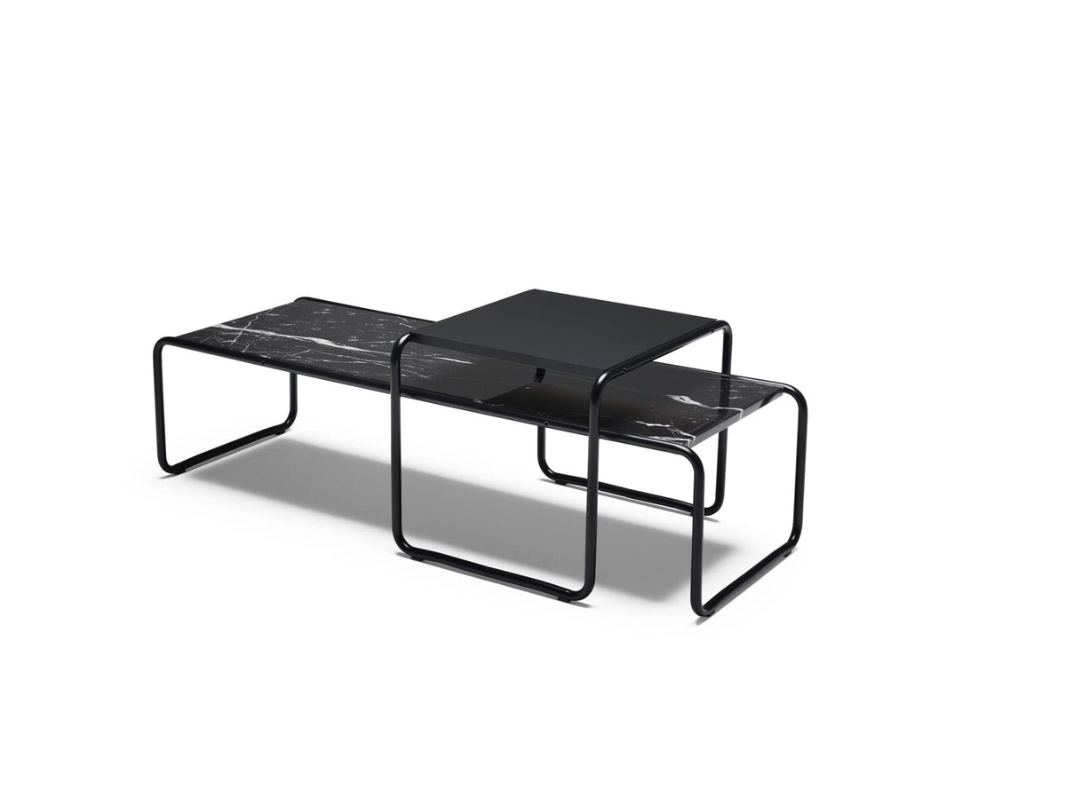 Laccio 2 Coffee Table – Black, MN Nero Marquina Marble (Rich Black w/ White Veins)
