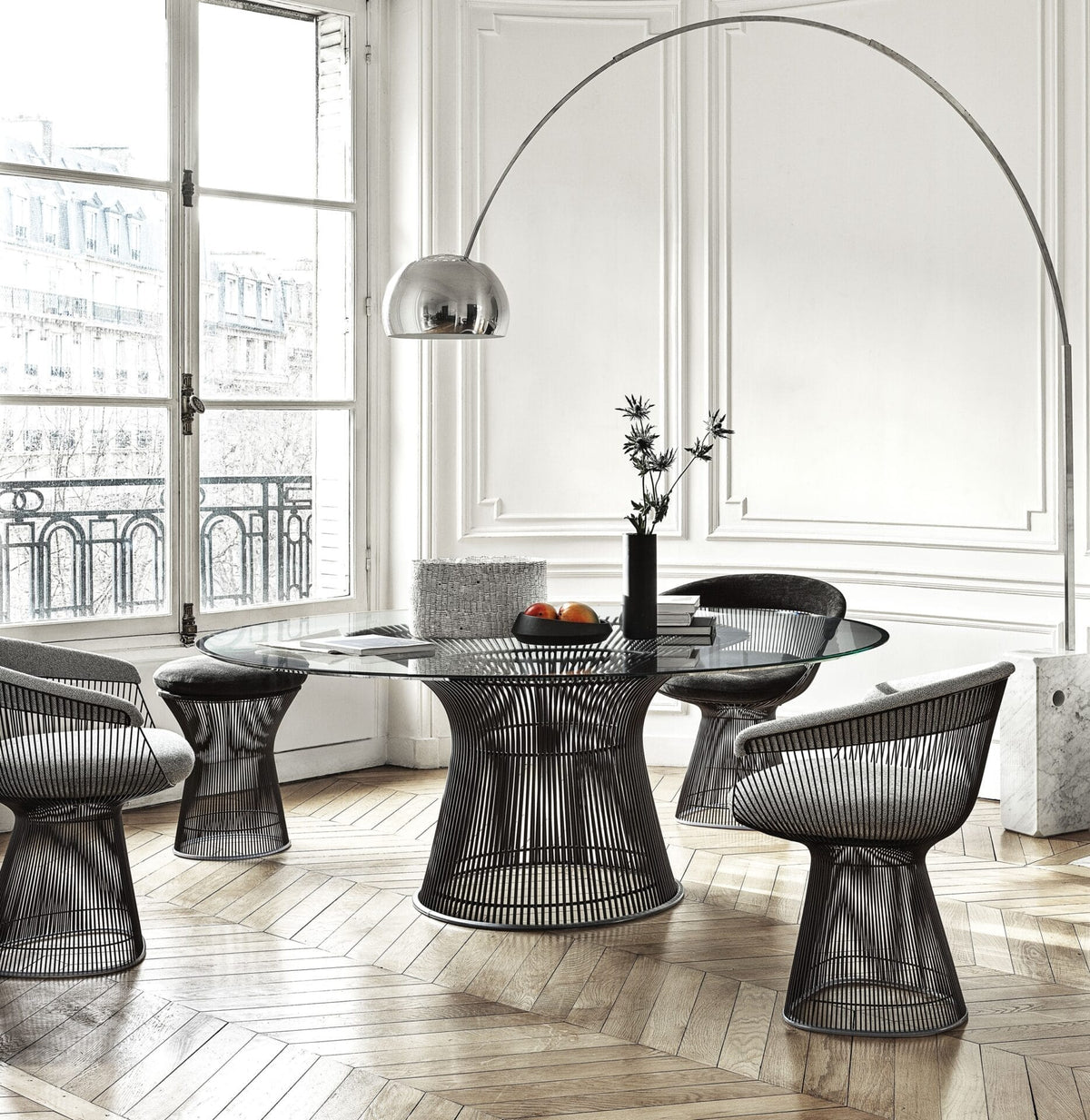 Platner Side Chair, Curly Ivory