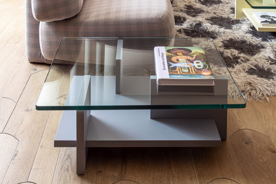 Theo Table 100x100 R09, Sky Grey