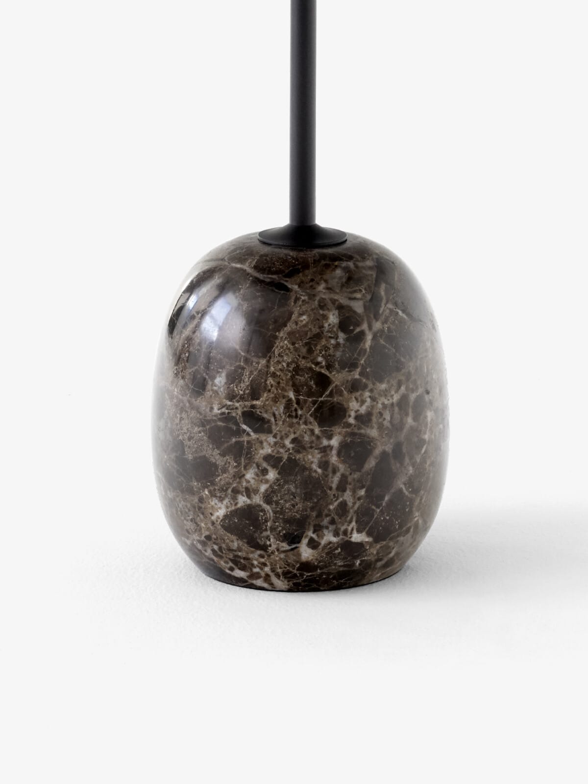 Lato Table LN8, Top Warm Black ,Base Emparador Marble, Round