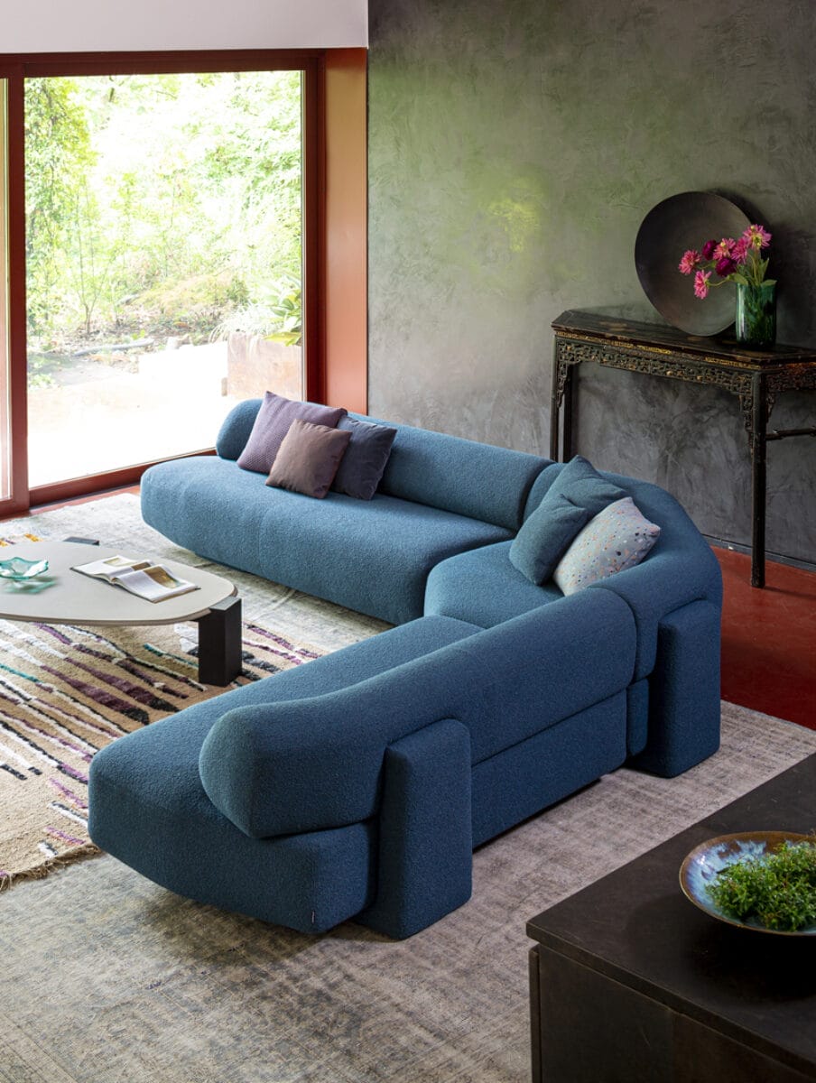 Gogan Sofa Composition SP6, Fabric Cat S, Orsetto A8843, W363 x L363cm