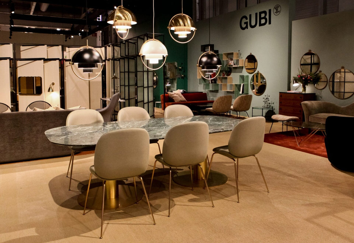 Multi-Lite Pendant, Shade White Semi Matt, Base Brass