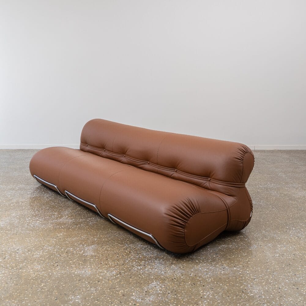 Orsola Sofa 240 Guarana 2006 Polished Chrome Finish
