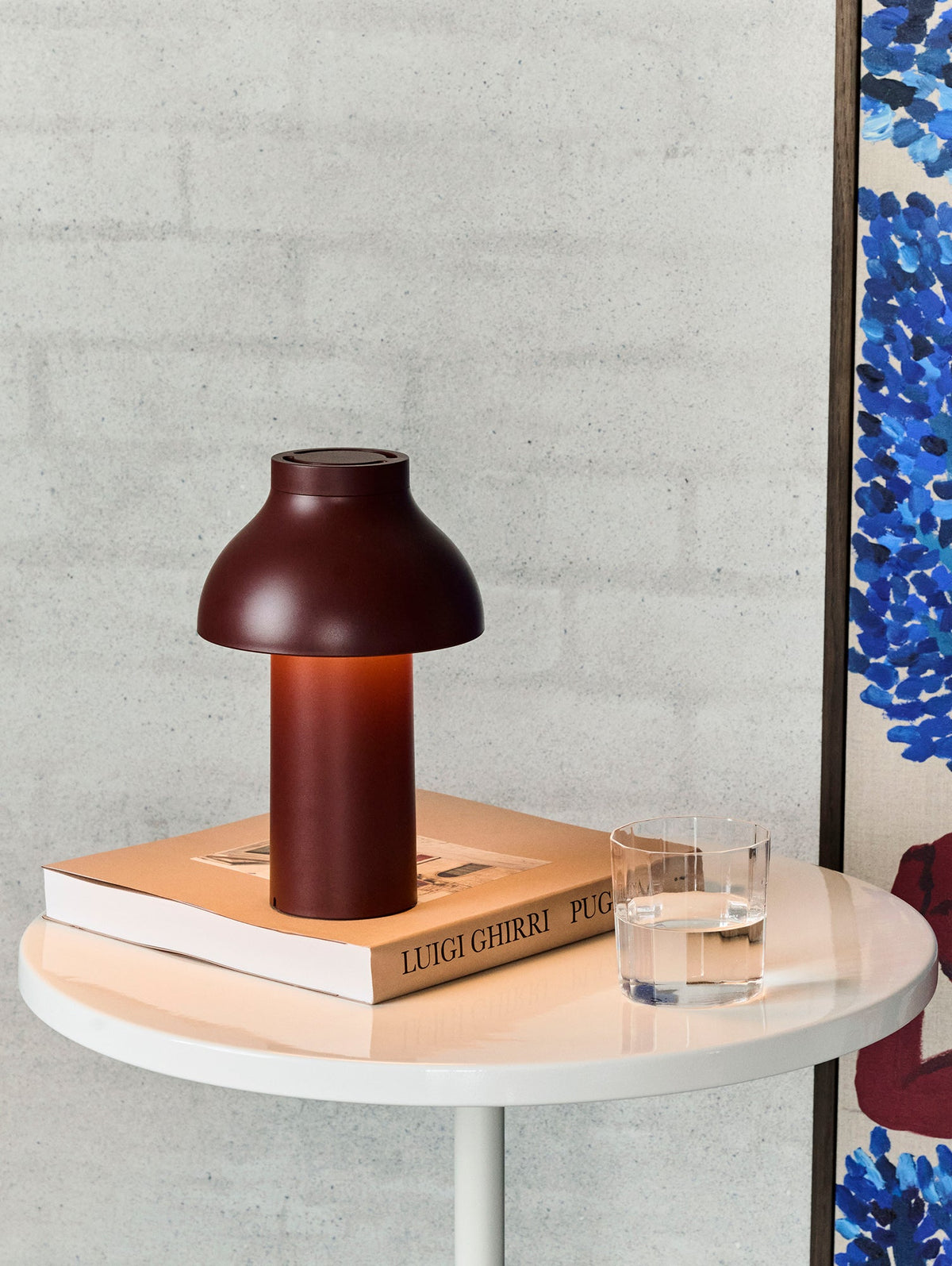 PC Portable Lamp-Iron red, Ø14 x H22 cm