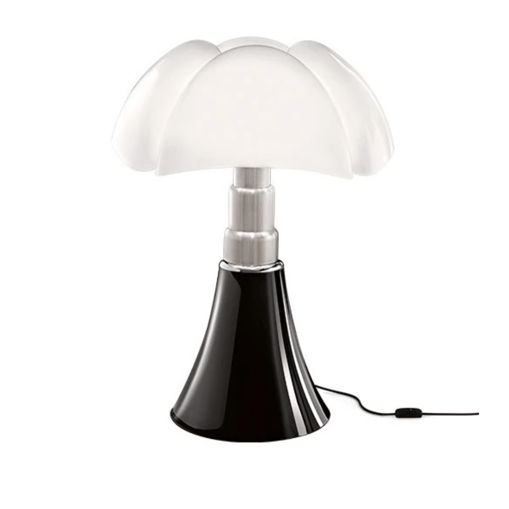 Pipistrello Floor Lamp, Glossy Black D55x H70cm