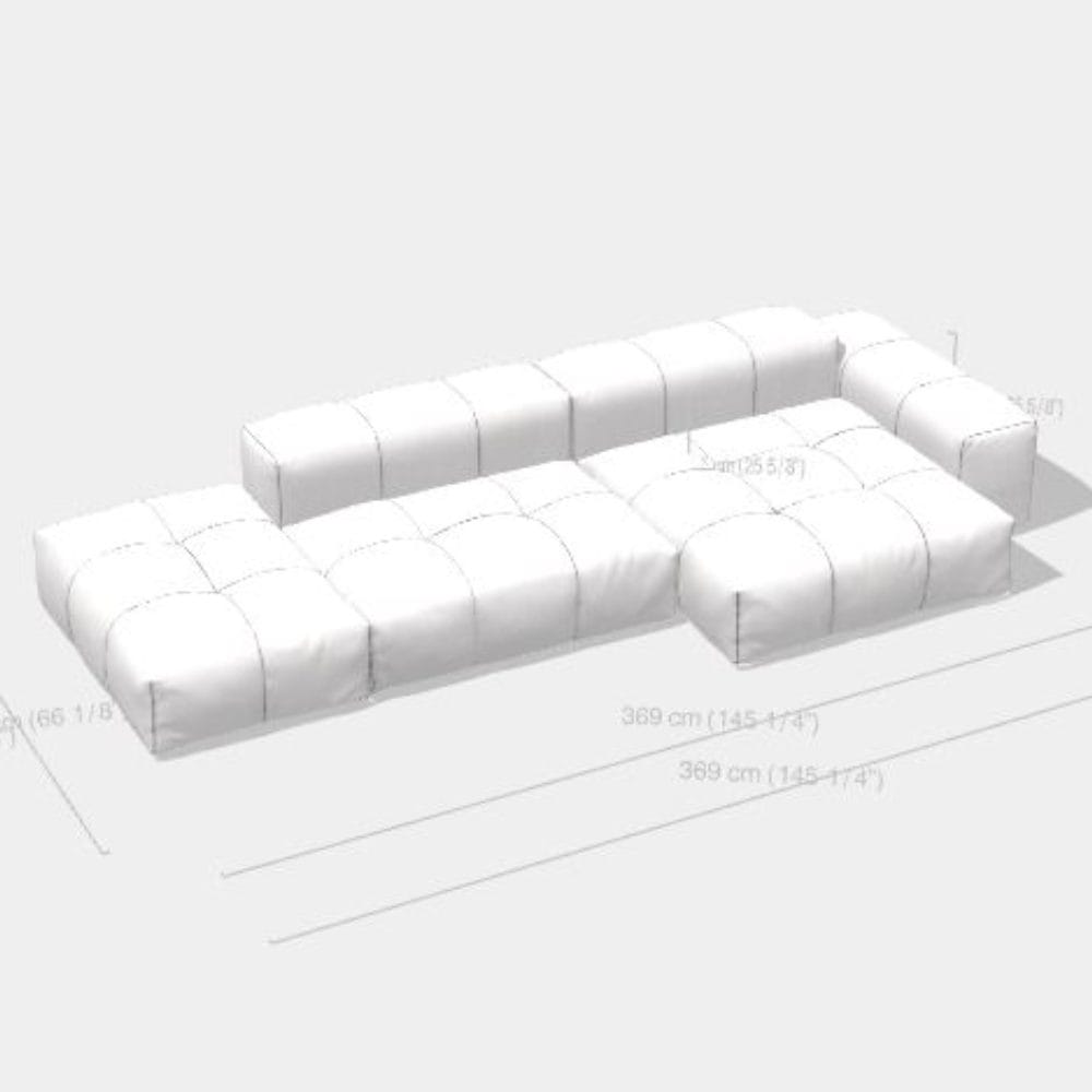 Pixel Sofa Composition 369 cm – Creta Col. 94
