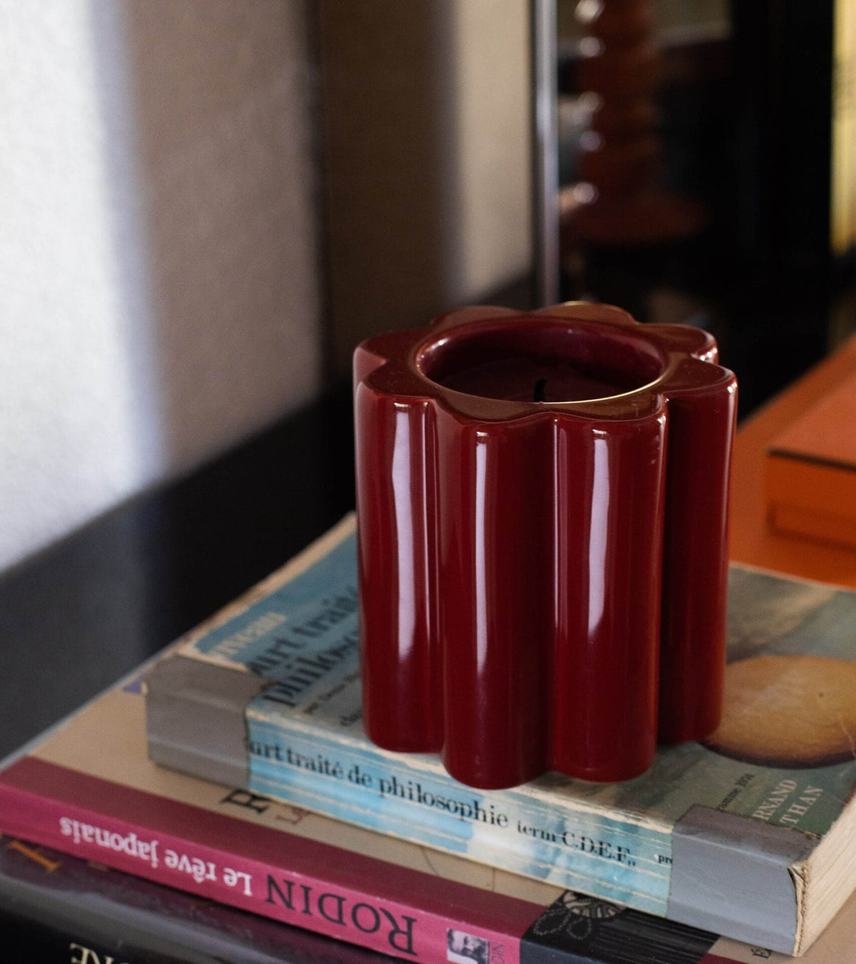 Candela Sandalwood scented vegetal wax and ceramic candle H10 x Ø11cm
