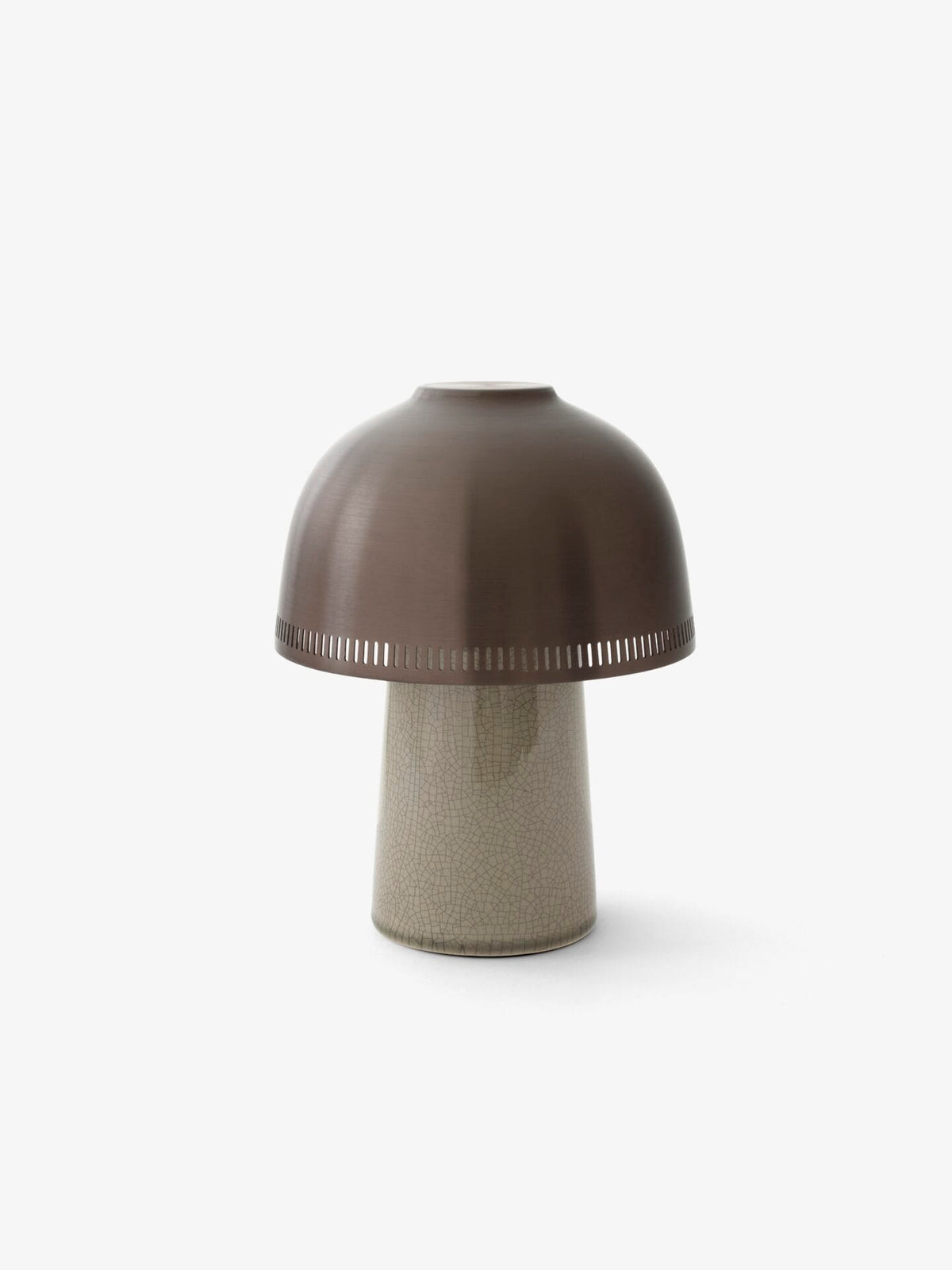 Raku Portable Lamp SH8, Beige Grey & Bronzed