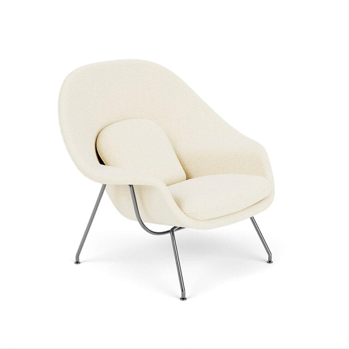 Womb Chair Relax, Fabric Curly Ivory 01/2