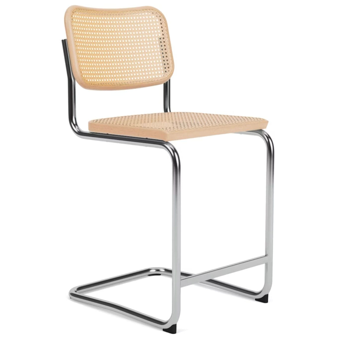 Cesca Stool Light beech, machine woven cane inserts H61cm
